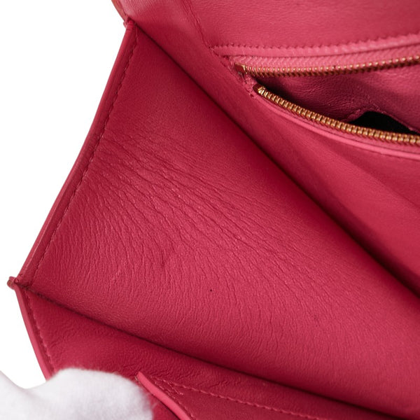 サンローランパリ カレ ショルダーバッグ ピンク レザー レディース SAINT LAURENT PARIS 【中古】