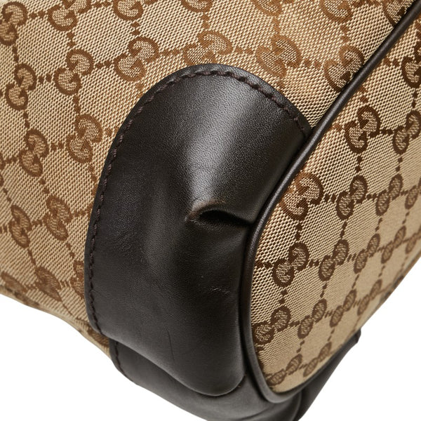 グッチ GGキャンバス スーキー ハンドバッグ ショルダーバッグ 2WAY 247902 ベージュ ブラウン キャンバス レザー レディース GUCCI 【中古】
