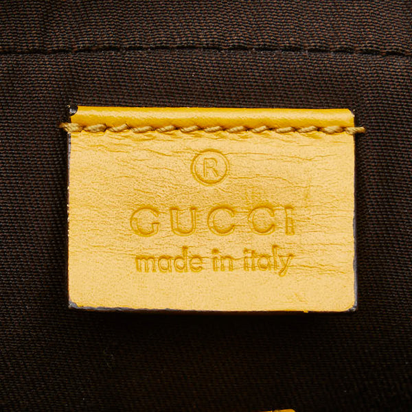 グッチ ディアマンテ ビジネスバッグ ショルダーバッグ 2WAY 344357 イエロー レザー レディース GUCCI 【中古】