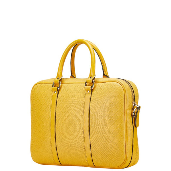 グッチ ディアマンテ ビジネスバッグ ショルダーバッグ 2WAY 344357 イエロー レザー レディース GUCCI 【中古】