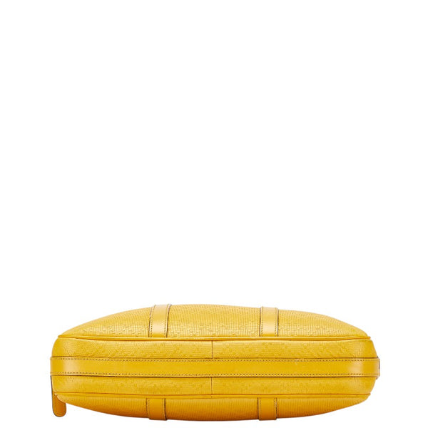 グッチ ディアマンテ ビジネスバッグ ショルダーバッグ 2WAY 344357 イエロー レザー レディース GUCCI 【中古】