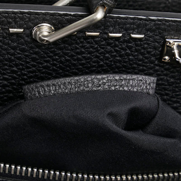 フェンディ ピーカブー ハンドバッグ ショルダーバッグ 2WAY ブラック レザー レディース FENDI 【中古】