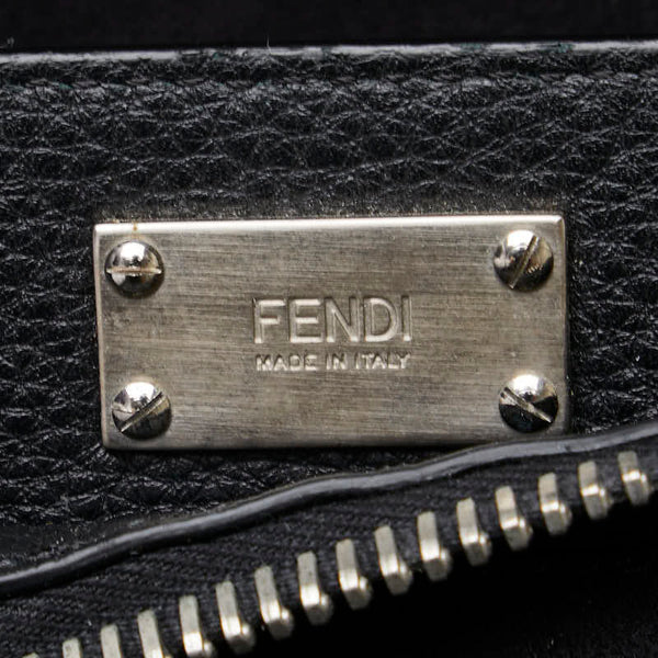 フェンディ ピーカブー ハンドバッグ ショルダーバッグ 2WAY ブラック レザー レディース FENDI 【中古】