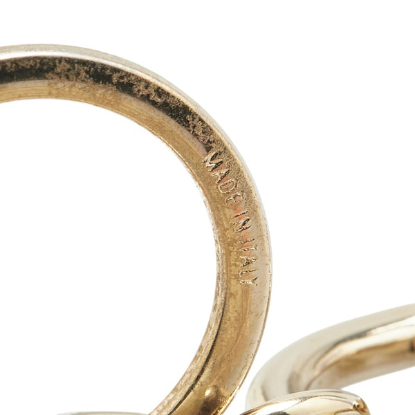 グッチ パパガッロ オウム 鳥 バッグチャーム キーホルダー ベージュ マルチカラー PVC レザー メッキ レディース GUCCI 【中古】