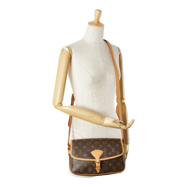 ルイ ヴィトン モノグラム ソローニュ 斜め掛け ショルダーバッグ M42250 ブラウン PVC レザー レディース LOUIS VUITTON 【中古】