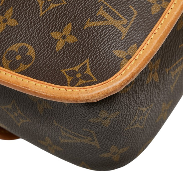 ルイ ヴィトン モノグラム ソローニュ 斜め掛け ショルダーバッグ M42250 ブラウン PVC レザー レディース LOUIS VUITTON 【中古】