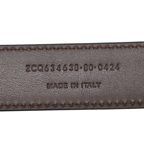 サンローラン YSLロゴ  ベルト ブラック ブラウン レザー レディース SAINT LAURENT 【中古】