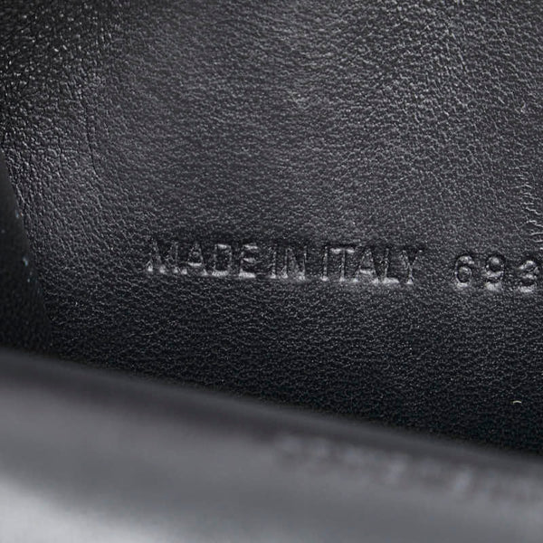 バレンシアガ ロゴ ポシェット フォンケース ブラック レザー レディース BALENCIAGA 【中古】