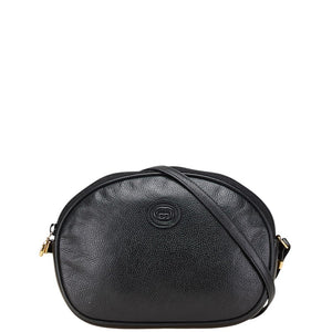 グッチ 斜め掛け ショルダーバッグ 007 112 0094 ブラック レザー レディース GUCCI 【中古】