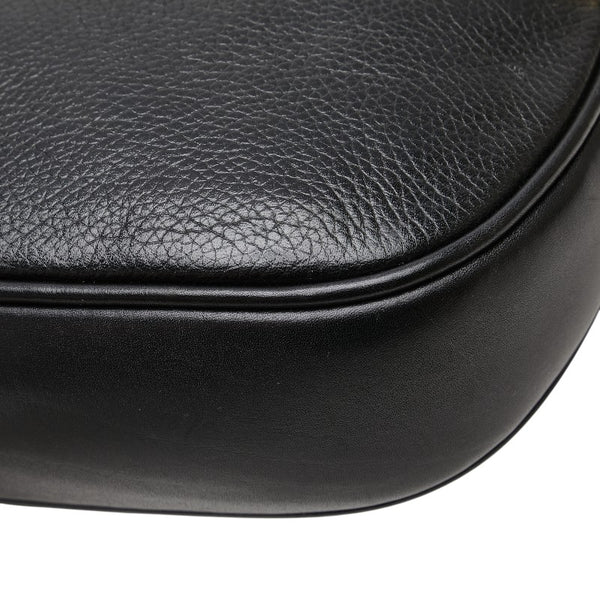 グッチ 斜め掛け ショルダーバッグ 007 112 0094 ブラック レザー レディース GUCCI 【中古】