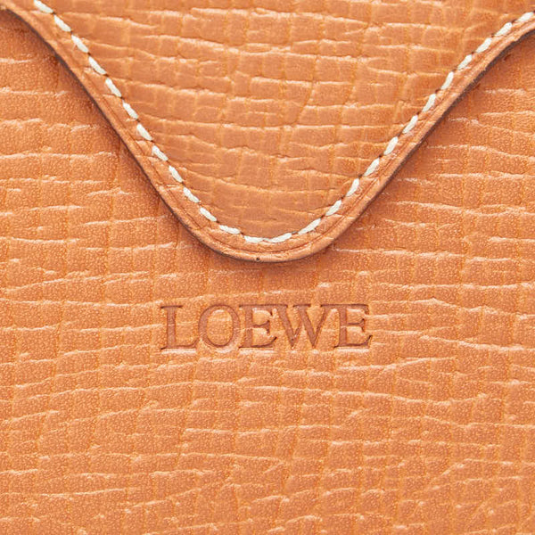 ロエベ 長財布 ブラウン レザー レディース LOEWE 【中古】