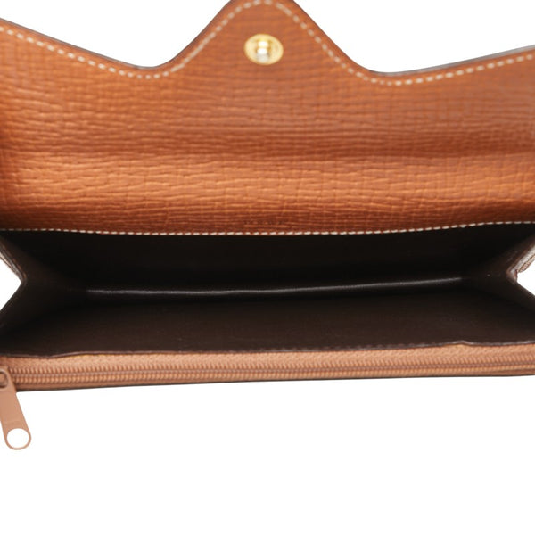 ロエベ 長財布 ブラウン レザー レディース LOEWE 【中古】