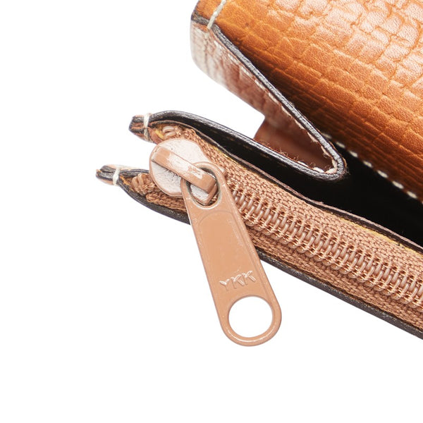 ロエベ 長財布 ブラウン レザー レディース LOEWE 【中古】