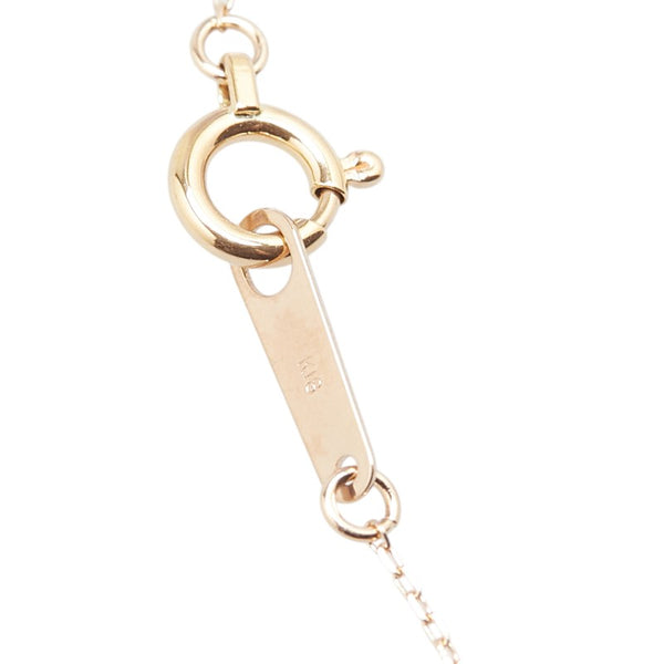 K18PG ピンクゴールド ダイヤ0.20ct ペンダントネックレス レディース 【中古】