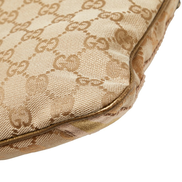 グッチ GGキャンバス シェリー 斜め掛け ショルダーバッグ 144388 ベージュ マルチカラー キャンバス レザー レディース GUCCI 【中古】