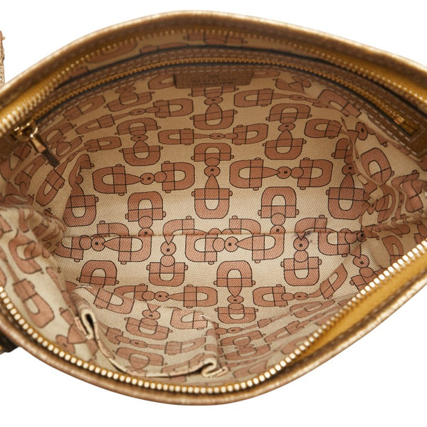 グッチ GGキャンバス シェリー 斜め掛け ショルダーバッグ 144388 ベージュ マルチカラー キャンバス レザー レディース GUCCI 【中古】