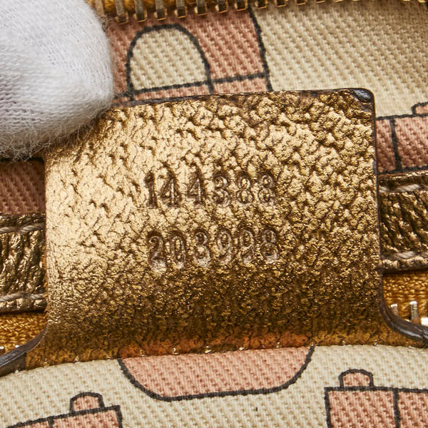 グッチ GGキャンバス シェリー 斜め掛け ショルダーバッグ 144388 ベージュ マルチカラー キャンバス レザー レディース GUCCI 【中古】