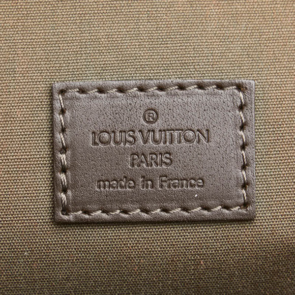 ルイ ヴィトン モノグラムミニ ルイーズ ボストンバッグ M42322 カーキ ブラック キャンバス レザー レディース LOUIS VUITTON 【中古】