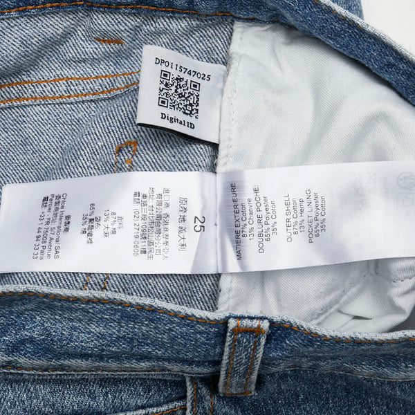 クロエ デニムパンツ ジーンズ サイズ:25 ブルー コットン レディース Chloe 【中古】