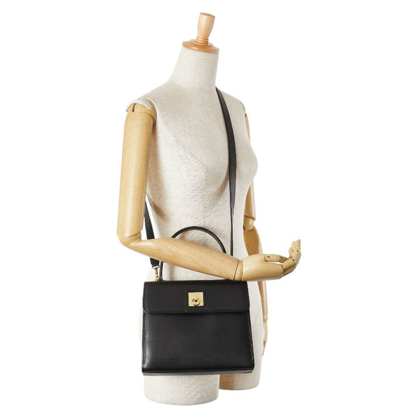 セリーヌ ハンドバッグ ショルダーバッグ 2WAY ブラック レザー レディース CELINE 【中古】