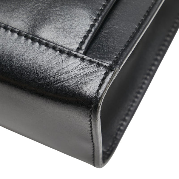 サルヴァトーレフェラガモ 斜め掛け ショルダーバッグ ブラック レザー レディース Salvatore Ferragamo 【中古】