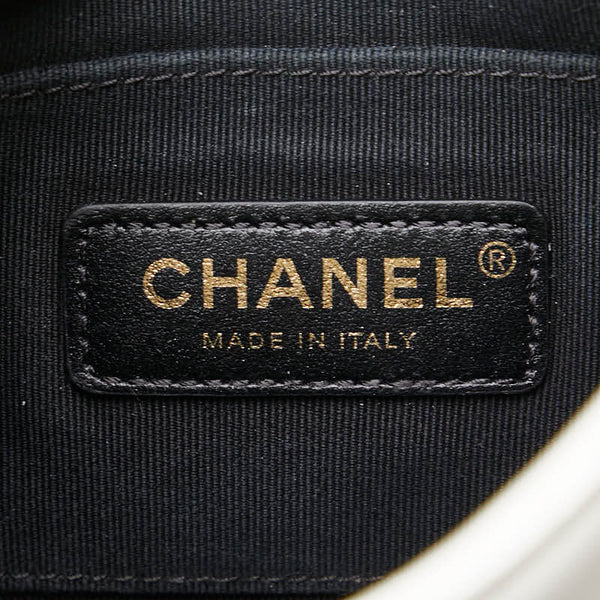 シャネル ココマーク マトラッセ チェーン ショルダーバッグ AS2542 ホワイト カーフレザー レディース CHANEL 【中古】