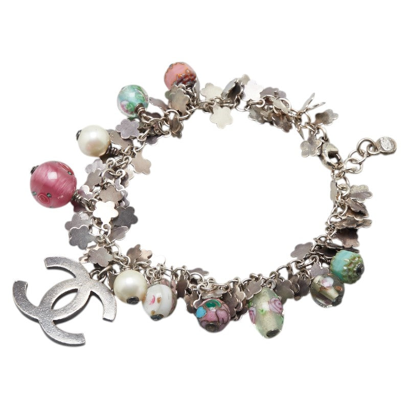 シャネル ココマーク ブレスレット シルバー マルチカラー メタル レディース CHANEL 【中古】