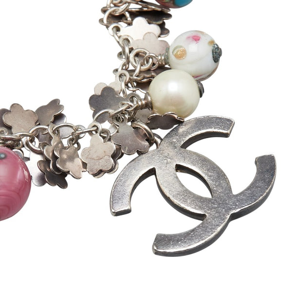 シャネル ココマーク ブレスレット シルバー マルチカラー メタル レディース CHANEL 【中古】