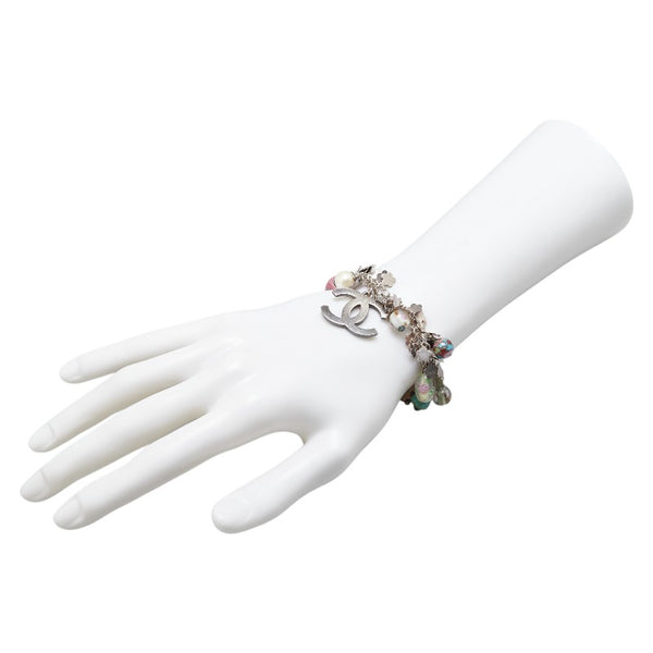 シャネル ココマーク ブレスレット シルバー マルチカラー メタル レディース CHANEL 【中古】
