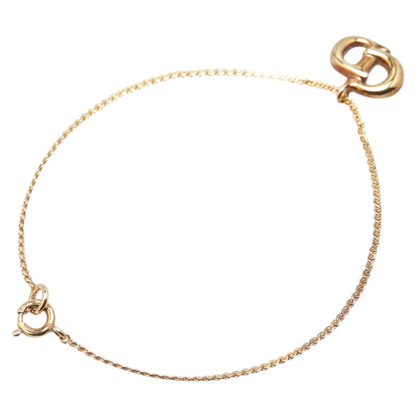 ディオール CDロゴ ブレスレット ゴールド メッキ レディース Dior 【中古】