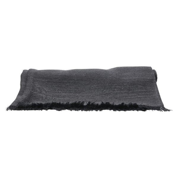 グッチ GG柄 マフラー ストール グレー ブラック ウール シルク レディース GUCCI 【中古】