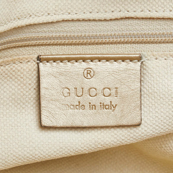 グッチ GGキャンバス スーキー ハンドバッグ 211944 ベージュ ゴールド キャンバス レザー レディース GUCCI 【中古】