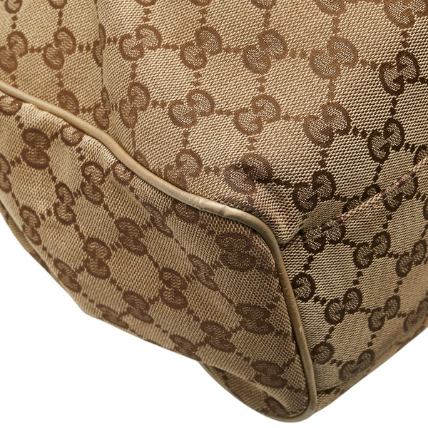 グッチ GGキャンバス スーキー ハンドバッグ 211944 ベージュ ゴールド キャンバス レザー レディース GUCCI 【中古】