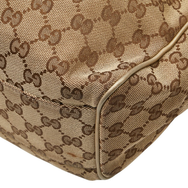 グッチ GGキャンバス スーキー ハンドバッグ 211944 ベージュ ゴールド キャンバス レザー レディース GUCCI 【中古】