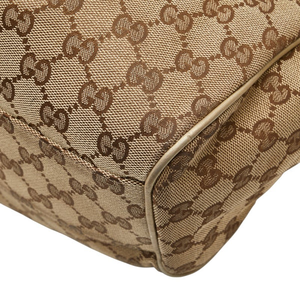 グッチ GGキャンバス スーキー ハンドバッグ 211944 ベージュ ゴールド キャンバス レザー レディース GUCCI 【中古】