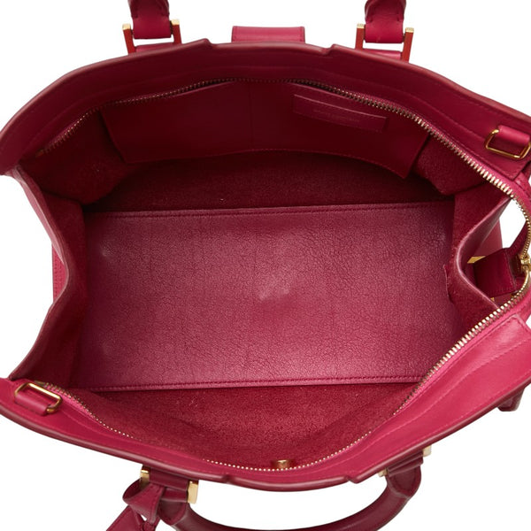 サンローラン カバス Yライン ハンドバッグ ショルダーバッグ 2WAY ピンク レザー レディース SAINT LAURENT 【中古】