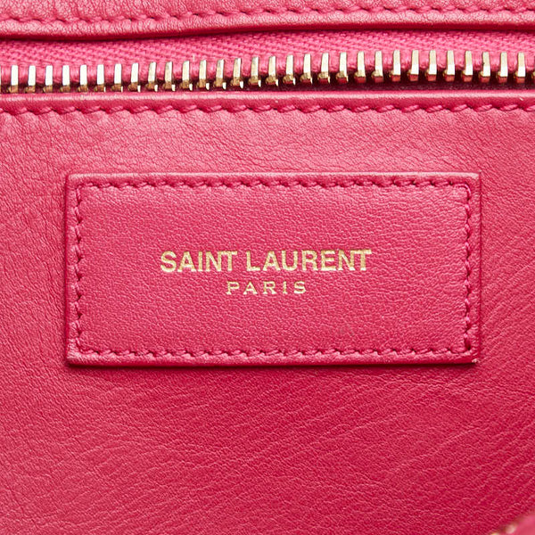 サンローラン カバス Yライン ハンドバッグ ショルダーバッグ 2WAY ピンク レザー レディース SAINT LAURENT 【中古】