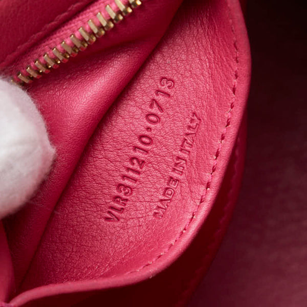 サンローラン カバス Yライン ハンドバッグ ショルダーバッグ 2WAY ピンク レザー レディース SAINT LAURENT 【中古】
