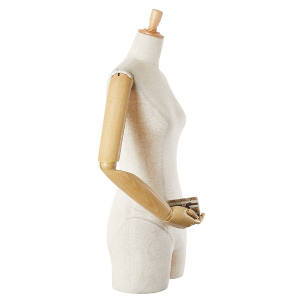 グッチ GGキャンバス シェリーライン リボン キーケース 6連 257007 ベージュ マルチカラー キャンバス レザー レディース GUCCI 【中古】