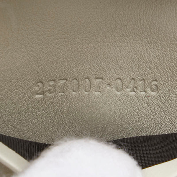 グッチ GGキャンバス シェリーライン リボン キーケース 6連 257007 ベージュ マルチカラー キャンバス レザー レディース GUCCI 【中古】