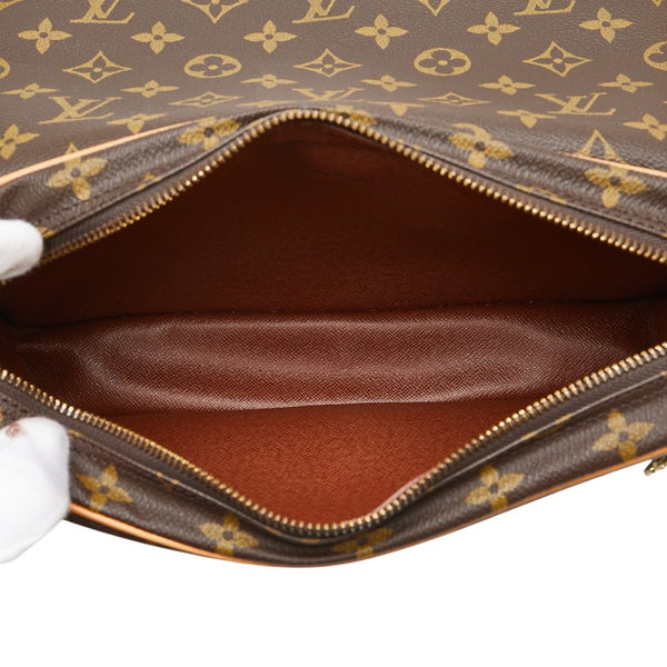 ルイ ヴィトン モノグラム サンジェルマン28 ショルダーバッグ M51207 ブラウン PVC レザー レディース LOUIS VUITTON 【中古】