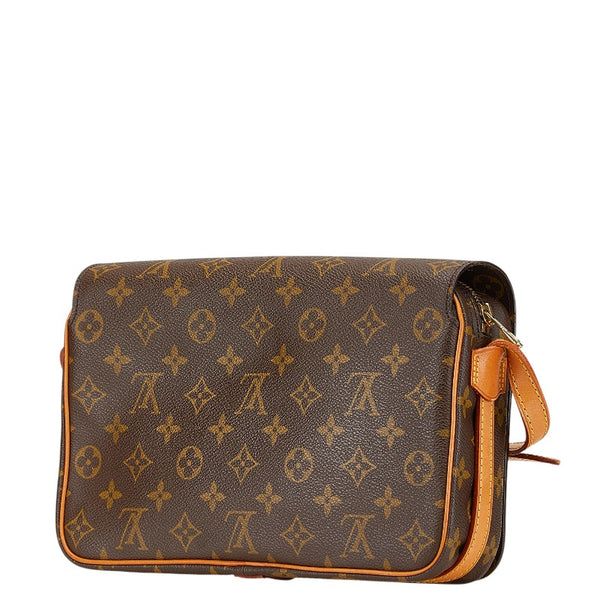 ルイ ヴィトン モノグラム サンジェルマン28 ショルダーバッグ M51207 ブラウン PVC レザー レディース LOUIS VUITTON 【中古】