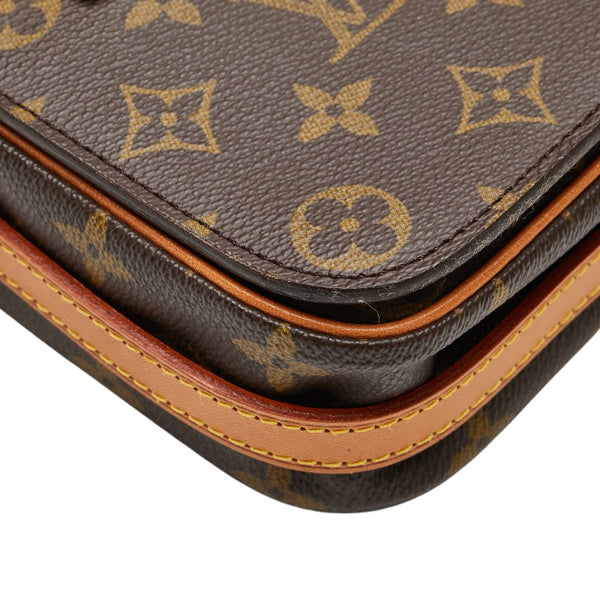 ルイ ヴィトン モノグラム サンジェルマン28 ショルダーバッグ M51207 ブラウン PVC レザー レディース LOUIS VUITTON 【中古】