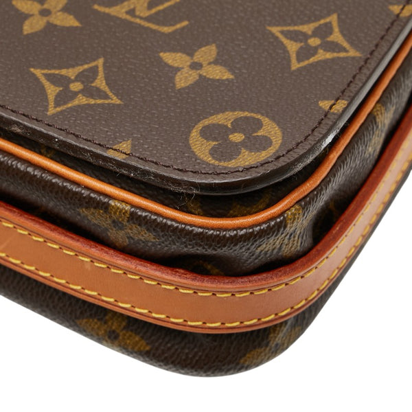 ルイ ヴィトン モノグラム サンジェルマン28 ショルダーバッグ M51207 ブラウン PVC レザー レディース LOUIS VUITTON 【中古】