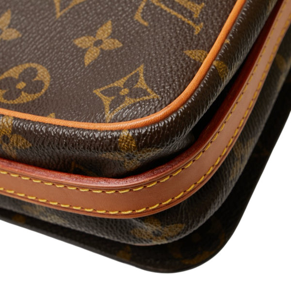 ルイ ヴィトン モノグラム サンジェルマン28 ショルダーバッグ M51207 ブラウン PVC レザー レディース LOUIS VUITTON 【中古】