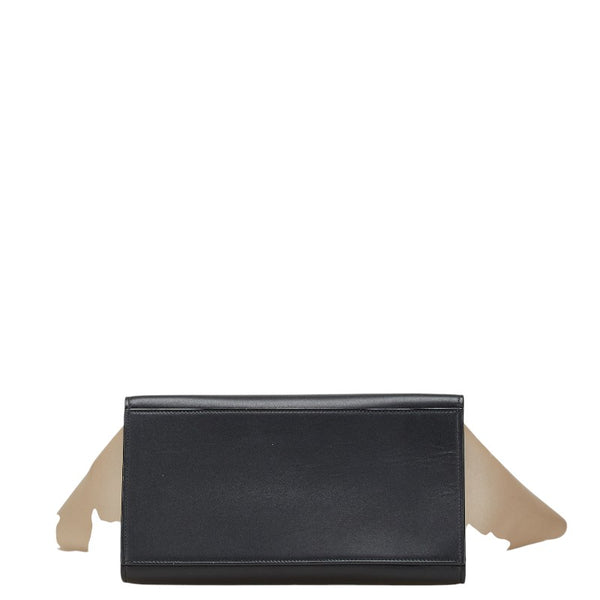 セリーヌ トラペーズ パイソン ハンドバッグ ワンショルダーバッグ 2WAY ブラック レッド ベージュ レザー レディース CELINE 【中古】
