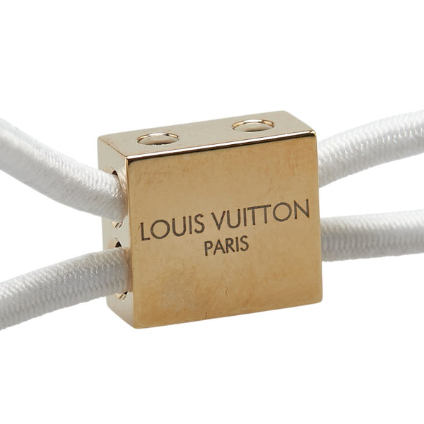 ルイ ヴィトン ヘアキューブ アンクルージョン ヘアアクセサリー ヘアゴム ホワイト プラスチック レディース LOUIS VUITTON 【中古】