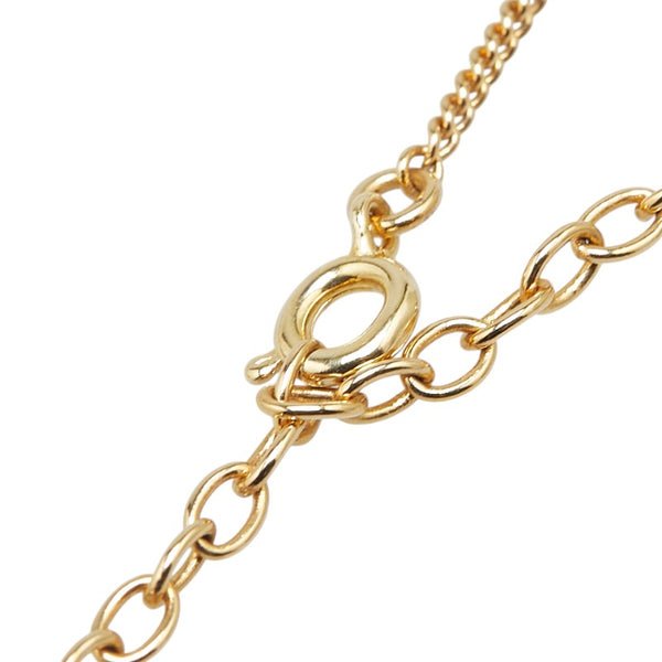ディオール CDロゴ ネックレス ゴールド メッキ レディース Dior 【中古】