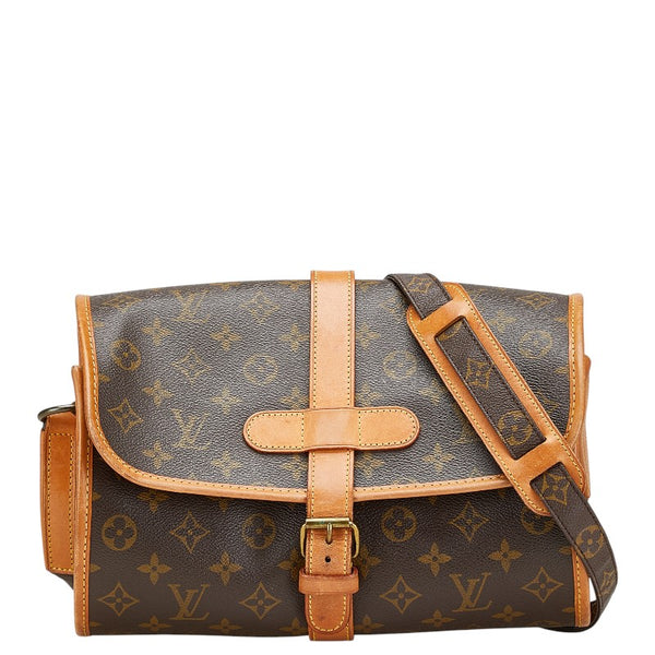 ルイ ヴィトン モノグラム マルヌ 斜め掛け ショルダーバッグ M51369 ブラウン PVC レザー レディース LOUIS VUITTON 【中古】