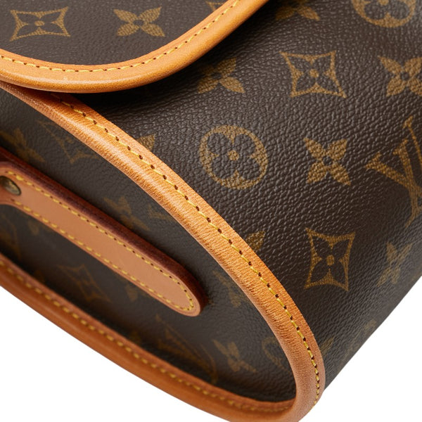 ルイ ヴィトン モノグラム マルヌ 斜め掛け ショルダーバッグ M51369 ブラウン PVC レザー レディース LOUIS VUITTON 【中古】